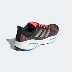 Men's Adidas Solar Glide 5 Running Shoe - Carbon/Silver Met/Turbo - Regular (D) -Shoe Sale Shop Solarglide 5 Shoes Grey H01162 05 standard