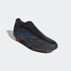 ADIDAS Unisex X Speedflow .3 Laceless FG Soccer Shoe - Black/Sonic Ink/Solar Yellow -Shoe Sale Shop X Speedflow.3 Laceless Firm Ground Cleats Black FY3273 04 standard