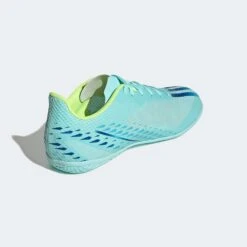 Unisex Adidas X Speedportal .4 IC Soccer Shoe - Clear Aqua/Powder Blue/Solar Yellow- Regular (D) -Shoe Sale Shop gw8502 blt ecom