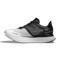 Hoka Unisex Transport X Running Shoe - Black/White- Regular (D) -Shoe Sale Shop hoka transport x 7