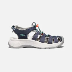 Keen Women's Astoria West Sandal - Navy/Beveled Glass- Regular (B)