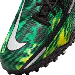 Nike JR Phantom GT2 DF SW TF Soccer Shoe - Black/Mtlc Platinum/Green Strike -Shoe Sale Shop nike phantom gt2 academy df tf sw jr dm0741 003 football shoes green multicolor green 3 790x790 1