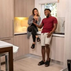 Women's KO-Z Slide Sandal - Black/Dark Grey- Regular (B) -Shoe Sale Shop womens ko z slide black dark grey ls 1 800x 16c6478f 05f1 4343 8703 6ae9ad8a69ba